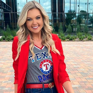 Hannah Wing Pontikes, Digital & In-Game Host, Social Media Coordinator, Texas Rangers Baseball ClubPicture